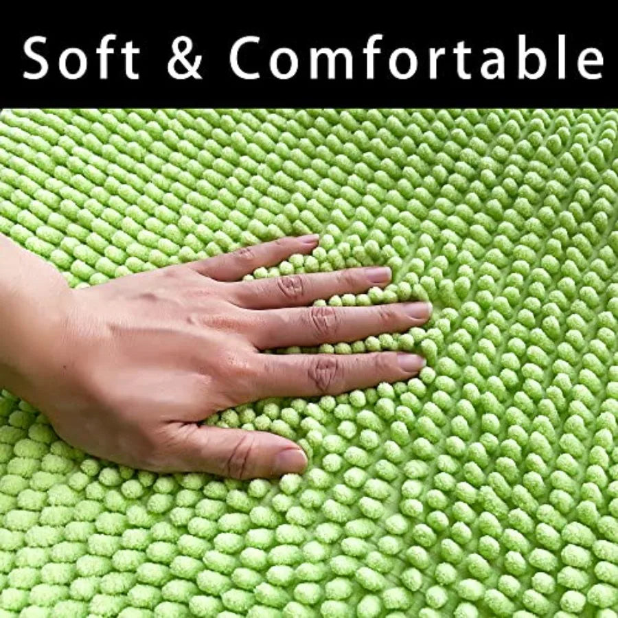 Washable Bath Mat Microfiber. Fast Absorbing.