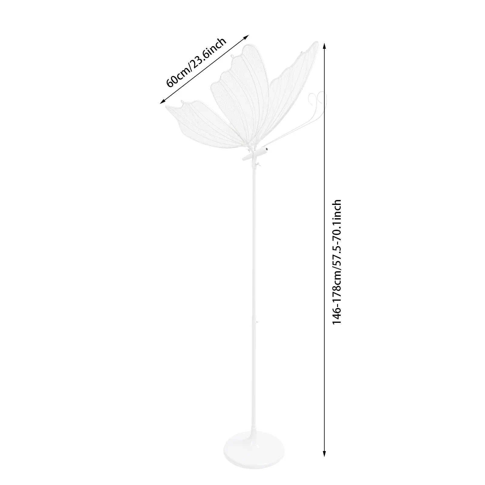 2PCS 48W  Butterfly Floor Lamp, LED Light Butterflies Decoration Lights,