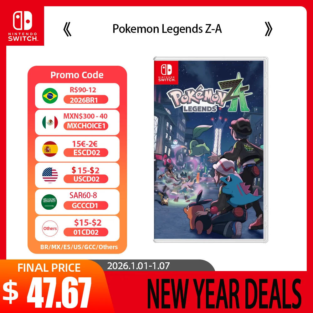 Pokemon Legends Z-A -  Nintendo Switch Games Cartridge Physical Card TV Tabletop Handheld