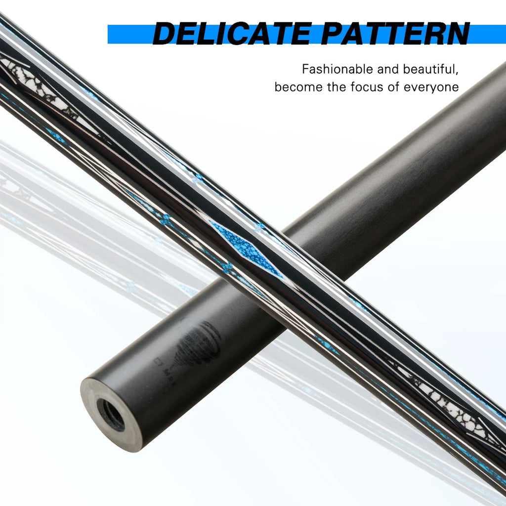 Carbon Fiber Pool Cue Stick 58" Billiard Cue Professional Low Deflection