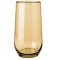 Set of 6/16oz. Drinking Glasses Set of 6 Translucent Brown Glassware