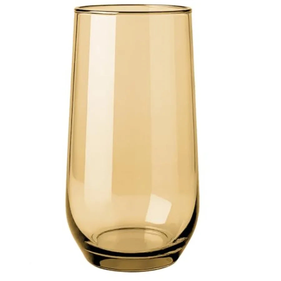 Set of 6/16oz. Drinking Glasses Set of 6 Translucent Brown Glassware