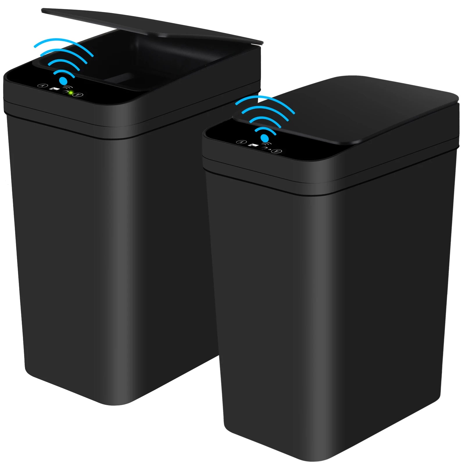 2 Pack 12L Bathroom Automatic Trash Can Touchless Motion Sensor