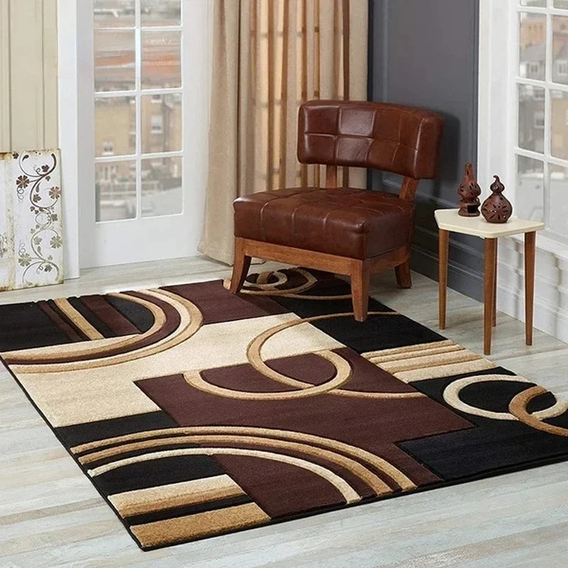 Nordic Geometric Carpet, Modern Luxury Decor
