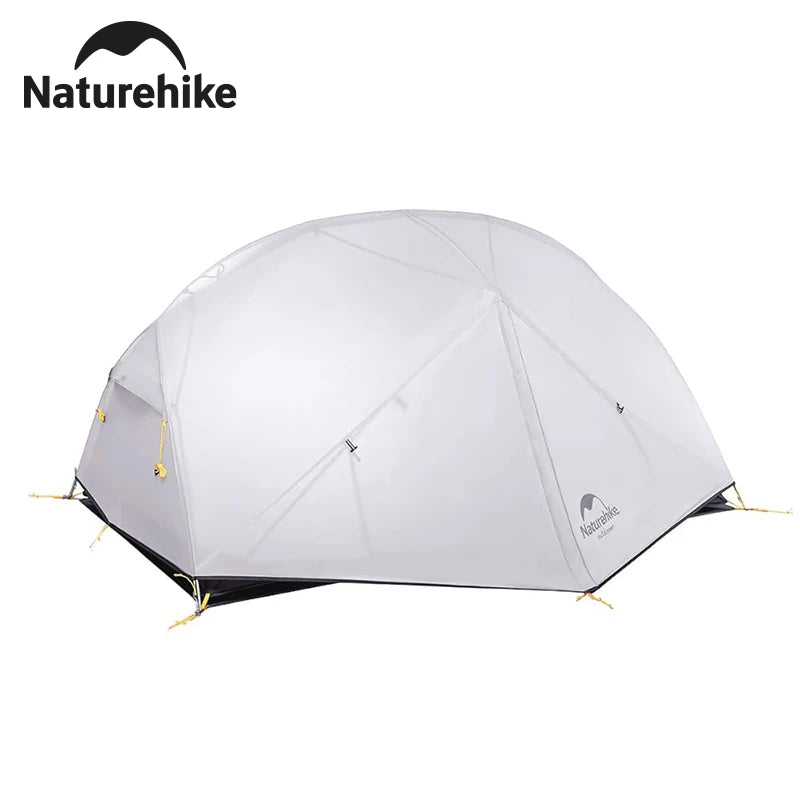 2 Person Tent 20D Nylon 210T Waterproof Ultralight Camping Hiking Tent with Mat Backpacking