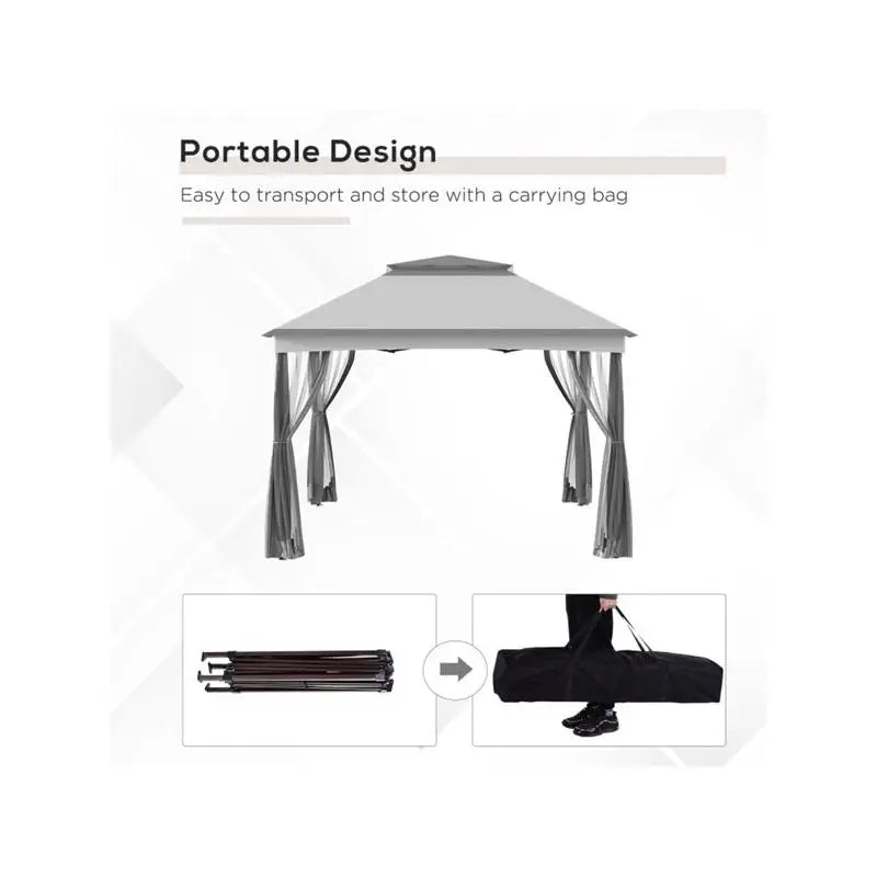 Outdoor Pop Up Canopy Tent -Easy Setup for Events and Parties