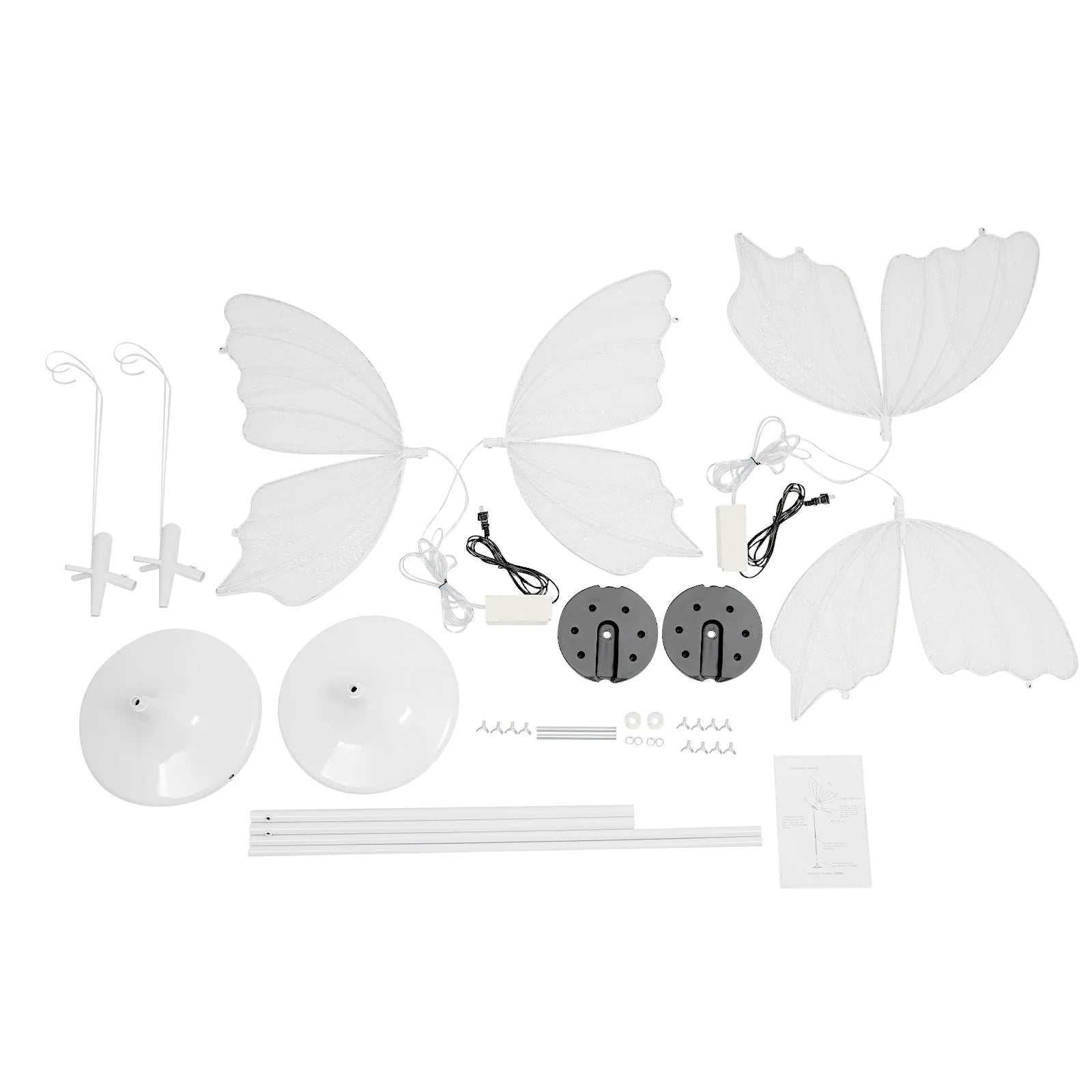2PCS 48W  Butterfly Floor Lamp, LED Light Butterflies Decoration Lights,