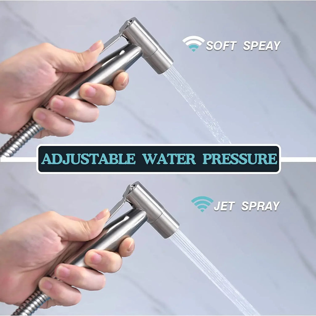Handheld Bidet Sprayer for Toilet Adjustable Water Pressure Control Bidet Hose Attachment.