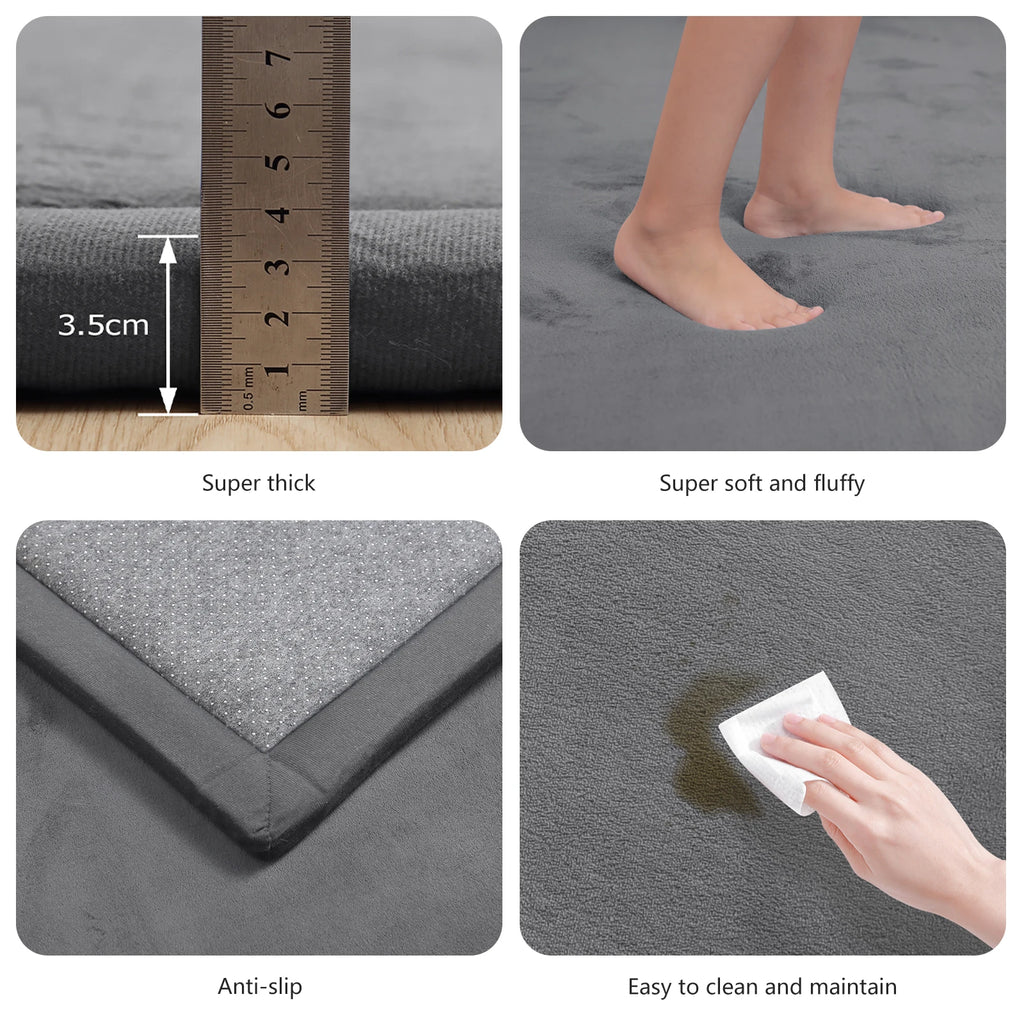 1.3" Thick Large Tatami Carpet Baby Play Mat Non-Slip