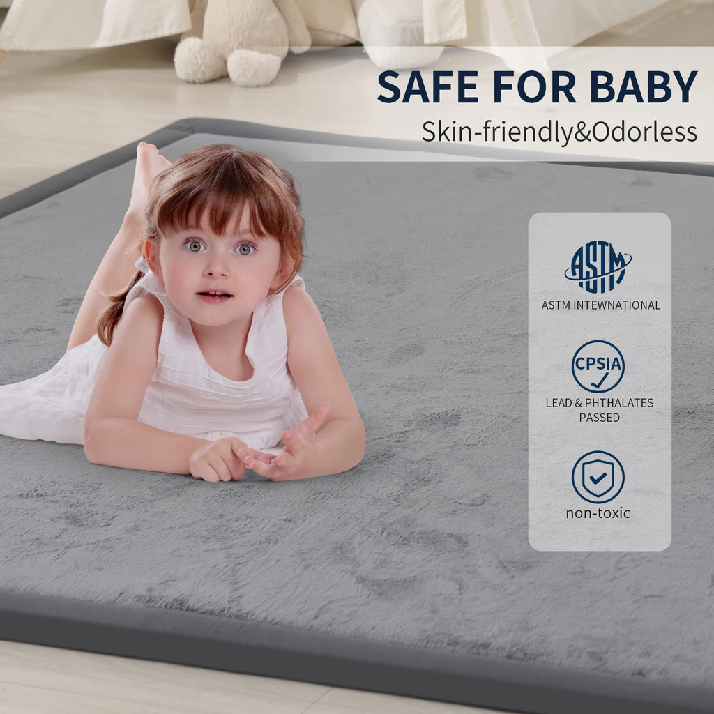 1.3" Thick Large Tatami Carpet Baby Play Mat Non-Slip