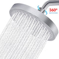 Shower Head High Pressure Rain Adjustable Stainless Steel 6 Inch Wall Mounted