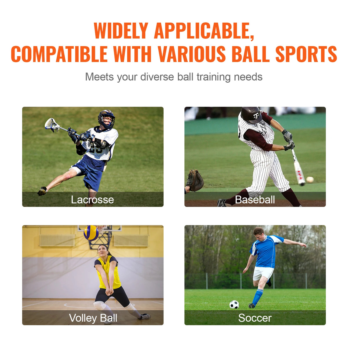 Adjustable lacrosse rebounder supports backyard baseball, softball, and shooting practice.